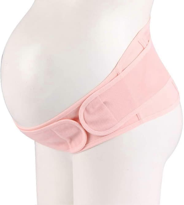 1 stk magebånd for gravide, støttebånd for graviditetsmage (rosa)