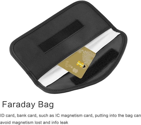 Signalblokerende taske, [2-pak] GPS RFID Faraday-bur