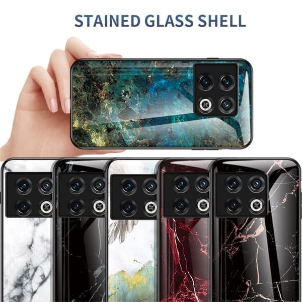 Fantasy Marble OnePlus 10 Pro-deksel - Svart Marmor Svart