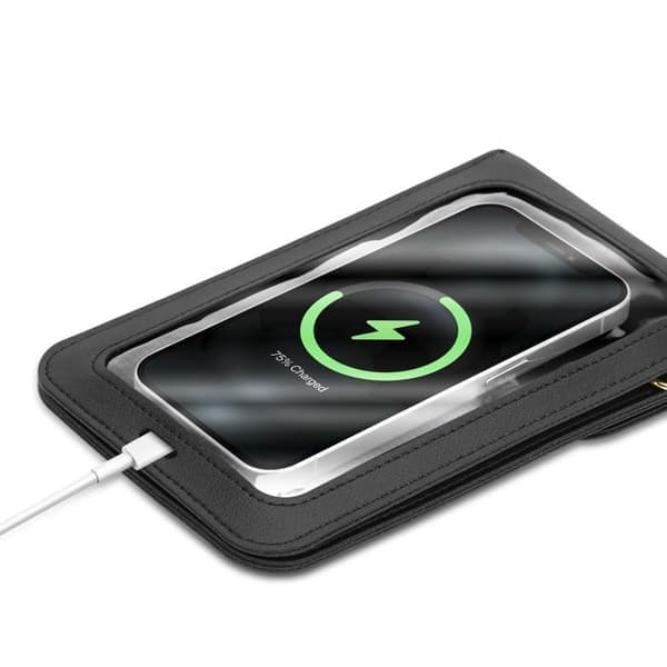 Skuldertaske til telefon til Asus ZenFone 3 DELUXE i sort etui Sort