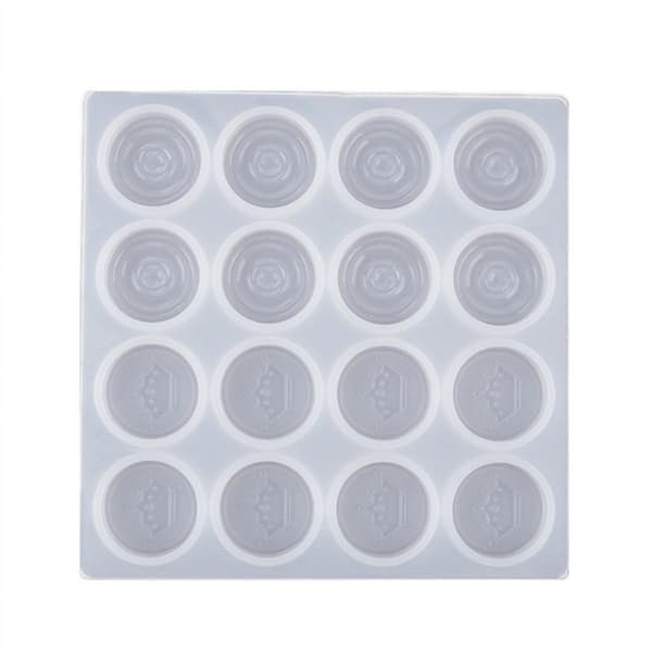 18 stk/sett Sjakkbrett Silikonform 3D Sjakk Krystall Epoxyform