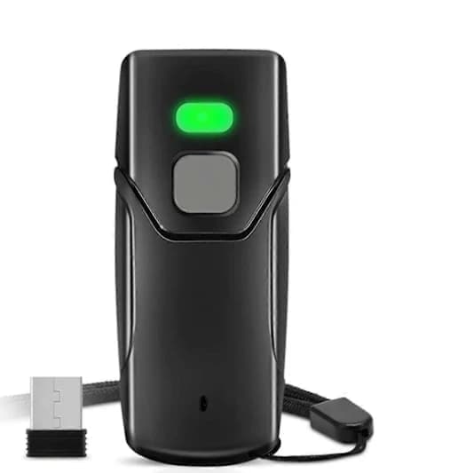 Trådløs 1D strekkodeskanner Bluetooth ministkanner støtter Windows Android POS