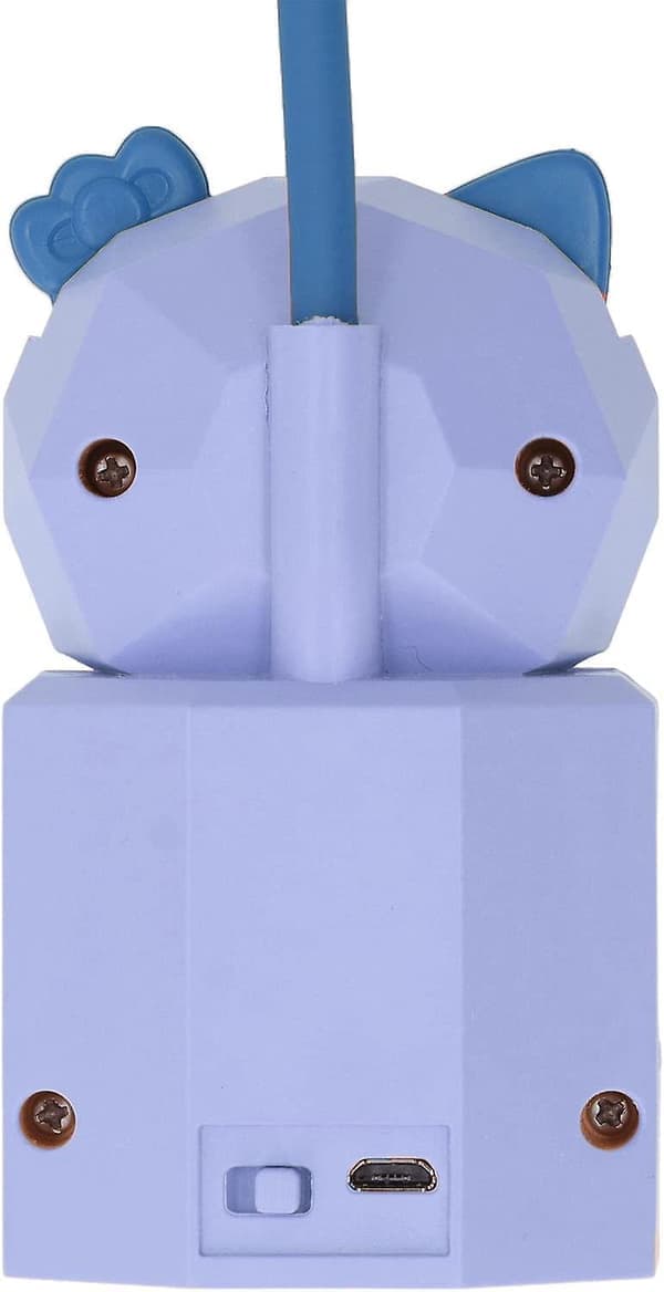 LED-bordlampe for barn, belysning med USB-lading, varmt lys, søtt tegneseriedesign, øyebeskyttelse