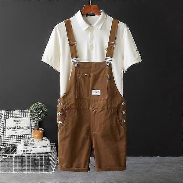 Retro smekkeshorts for menn Sommer løse rette uformelle arbeidsshorts for menn
