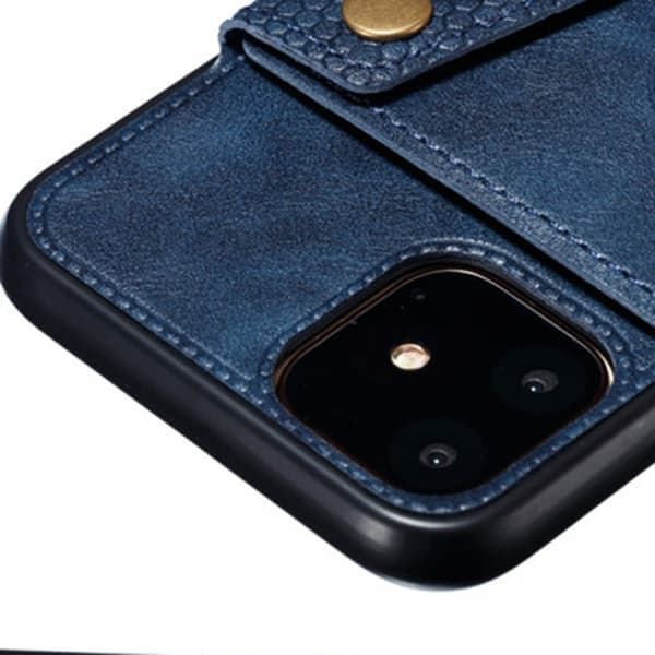 iPhone 11 - Robust støtsikkert deksel med kortholder Lysebrun Ljusbrun