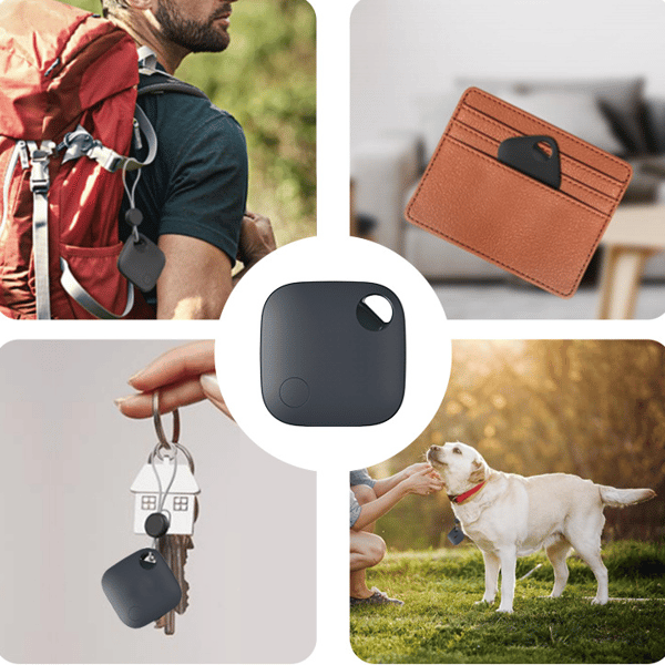 Mini GPS-tracker - spårning i realtid, ingen prenumerationsapp krävs, för telefoner, plånböcker, nycklar, barn, husdjur, etc. vit white