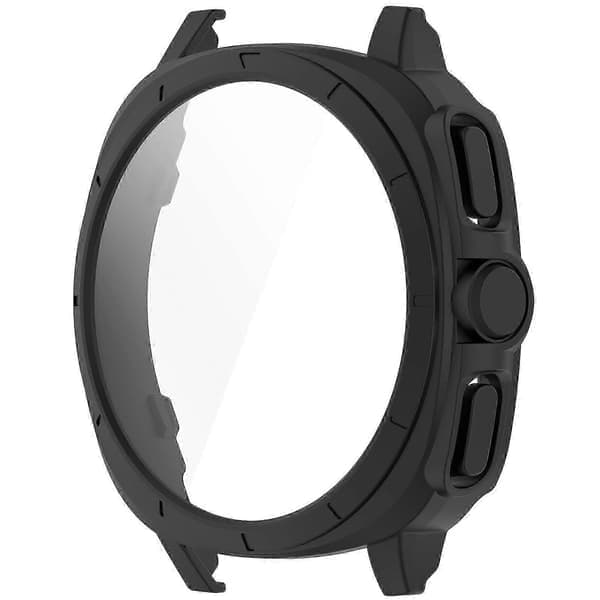 Til Samsung Galaxy Watch7 44mm til Galaxy Watch Ultra Transfer Case Hard PC Watch Case Beskyttelse Sort Black