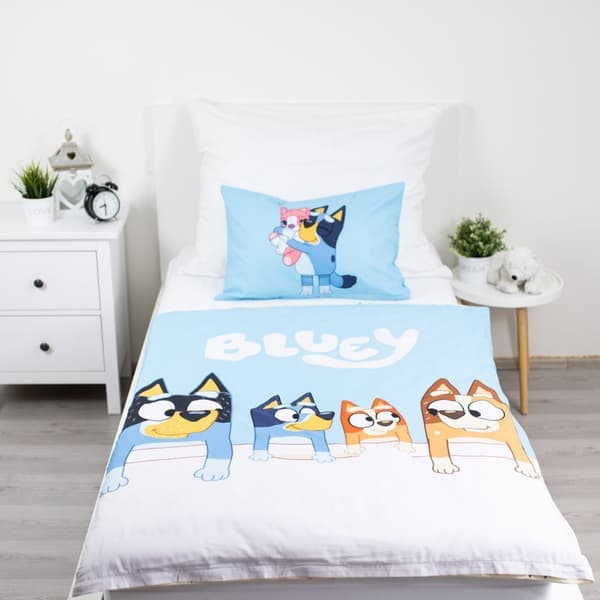 Bluey Familj spjälsängsset 100×135 cm, 40×60 cm