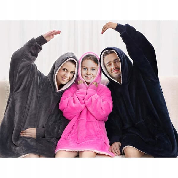 Slank Oversize 2-i-1 Teddy Pink - Veerk Xxl