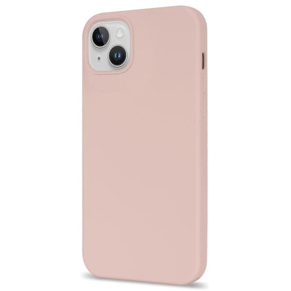 För iPhone 14 Solid Silikonskal Mjukt Fiberfoder Anti-Rep Stötsäkert Bakstycke Flerfärgad Stil E Style E