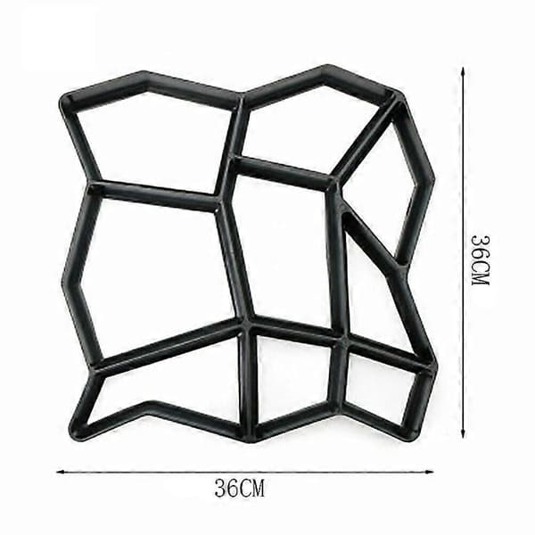 Betonfliseform til have 36*36 cm matrix til beton