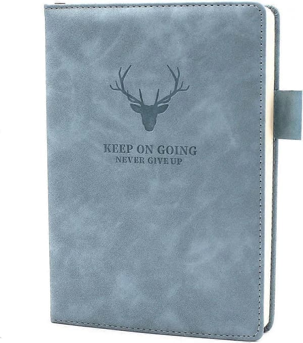 A5 Notesbog - Hardcover Executive Notesbøger med Premium Tykt Papir, Kollegie-linjeret Notesbog, 8.3\"x5.8\", 360 Sider (Lyseblå)