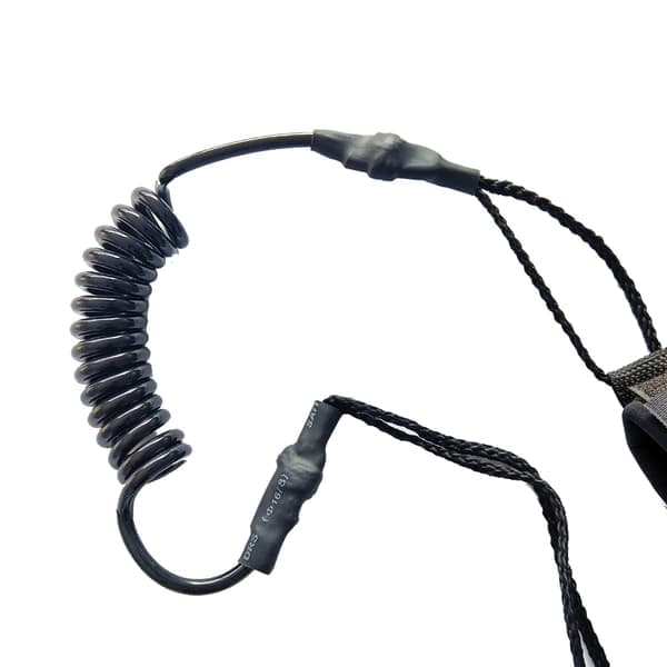 Stand-Up Paddle Board Surfbræt Wrap Leash SUP Leash Håndreb Håndledsrem med justerbare ankelmanchetter til Paddleboard Sort Black