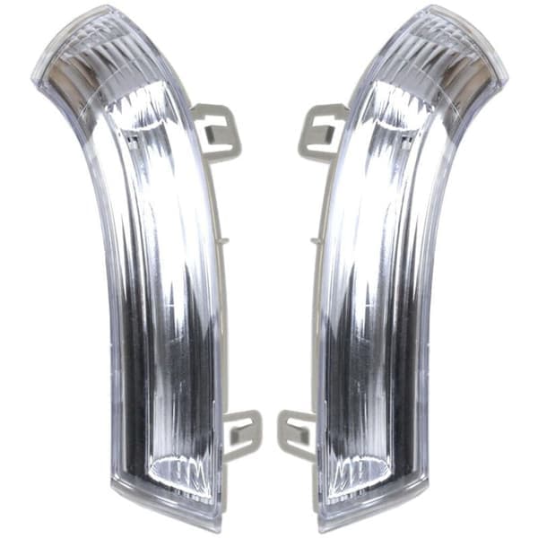 For VW Golf 5 6 Passat 3BG 3C Sharan Venstre Sideindikator Speil Blinklys Krystall