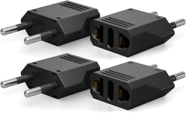 16-PAKNING Reiseadapter EU til USA (16-PAKNING) (16-PACK)