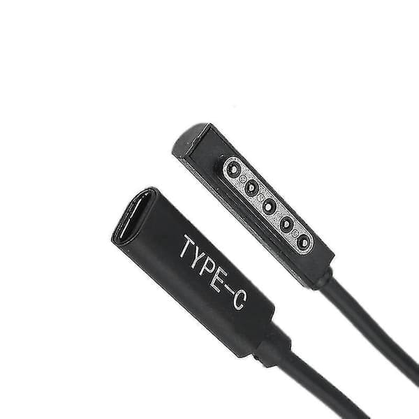 Typ C PD Laddningskabel USB C Hona Strömladdare Adapter Konverterare för Microsoft Surface Pro 1/2
