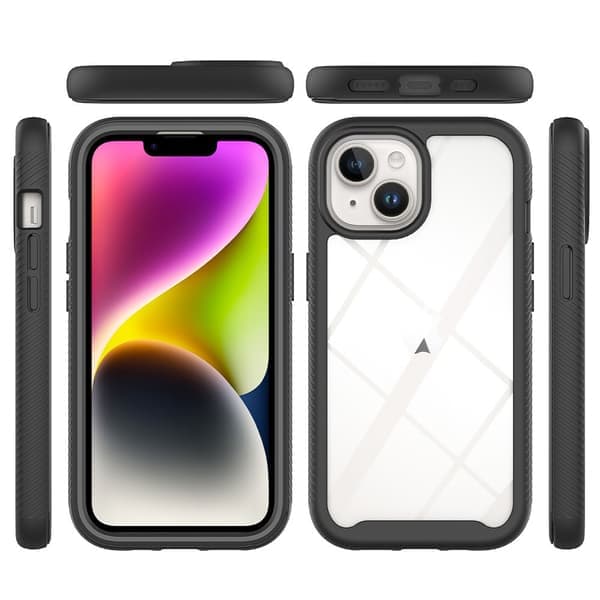 360 Full Coverage Fodral iPhone 15 Plus Svart
