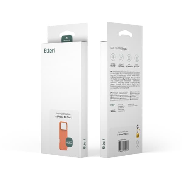 Etteri Elegant Mag-deksel til iPhone 15 Pro svart