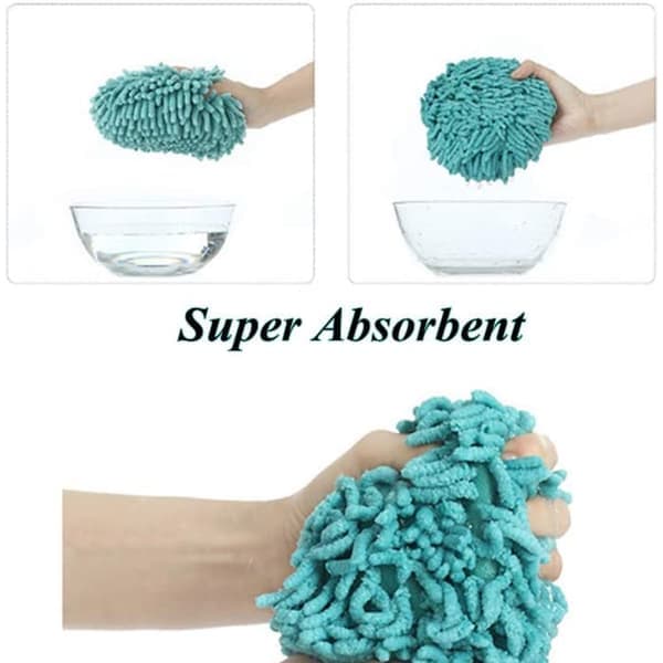 Håndklæde, badeværelse fluffy mikrofiber dekorative kuglehåndklæder med løkke, blå