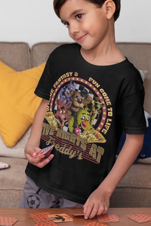 FNAF t-skjorte med Freddy Fazbear M Medium