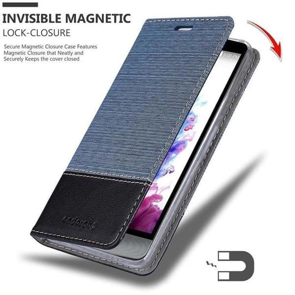 Etui til LG STYLUS 3 i BLÅ SORT Etui Stødsikker Beskyttelse Blå