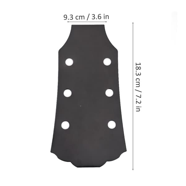 Gitarhodeplate-mal, produksjonsform for LP-gitarer, kromerstatning, svart