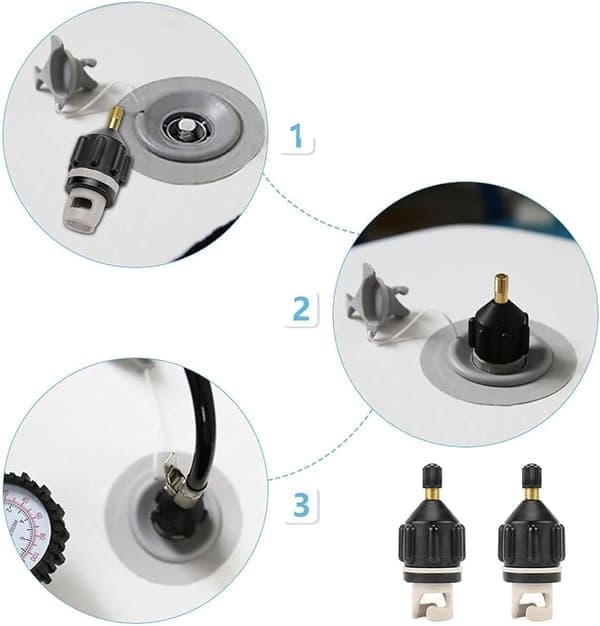 SUP ventiladapter for ståbrett, kompatibel