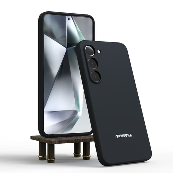 Blødt silikonecover til Samsung Galaxy S24 S23 S22 S21 S10 FE Ultra A55 A54 A35 A34 A16 - Sort[JUN] Til S10Plus Til S10Plus Sort For S10Plus Black
