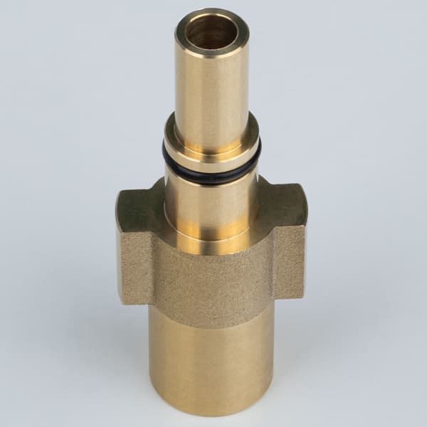 Adapter Bajonett 1/4\"F för Högtryckstvätt – Mässing | 160 Bar | Kompatibel med Black & Decker, Bosch, Stanley