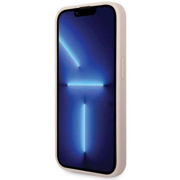 Guess Mobildeksel til iPhone 15 Pro Big Metal Logo Rosa