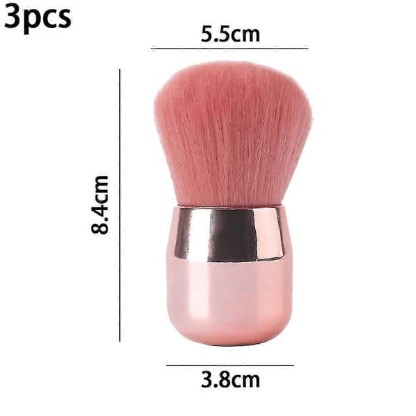 Neglekunst Støvpulverfjernerbørste, Neglekunst Støvrensebørste, Blød Kabuki Rensebørste Til Makeup