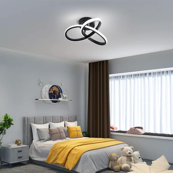 LED loftlampe, loftslampe, LED-lampe, sort
