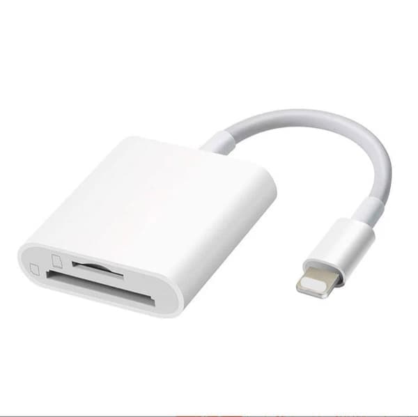 Lightning til SD-kortlæser iPhone Hvid - Lightning til SD-kortlæser
