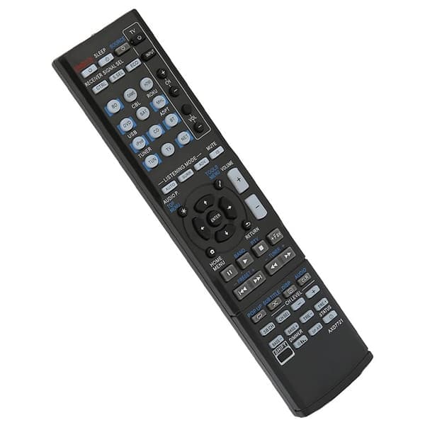 Fjernkontrollerstatning for AXD7721 for Pioneer AV-mottaker stereosystem svart