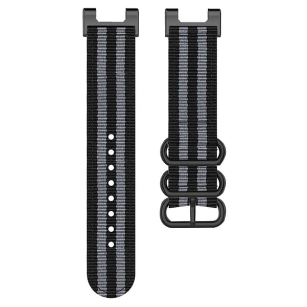 Amazfit T-Rex Pro / T-Rex / Ares nailonranneke - musta / harmaa musta