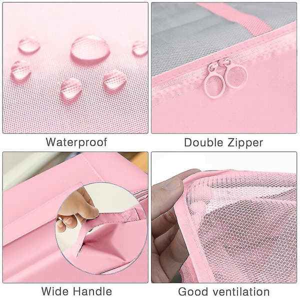 8-pack resväska organizer set - förvaringsväskor, packkuber, presenter rosa Pink