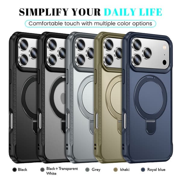 Kompatibelt magnetisk telefoncover med stativ til iPhone, stødsikkert og beskyttende cover blåt iPhone14Plus blue iPhone14Plus