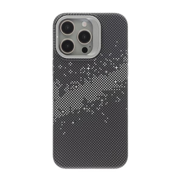 iPhone 15 Pro Max-deksel med MagSafe og sammenleggbart stativ - Space Black