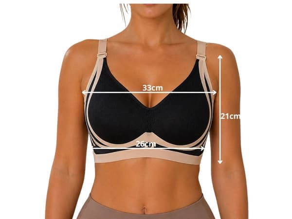 Push-up urheiluliivit pehmusteilla, musta, koko M