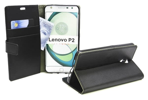 Standcase Lompakko Lenovo P2 Musta Svart