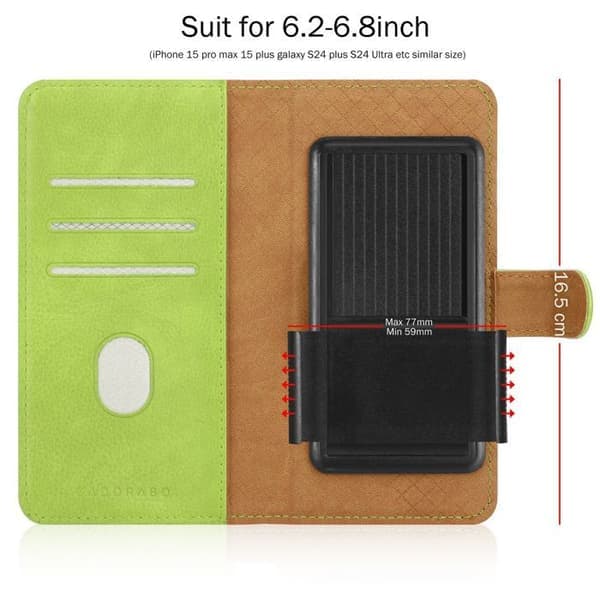 Etui til Vivo V15 Etui i GRØN Pung Cover Grøn