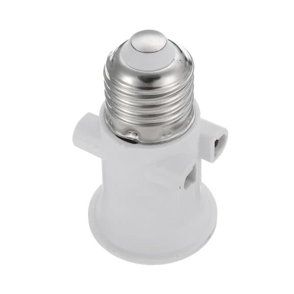 2 stk. AC100-240V 4A E27 lampehoved konverteringsbase, lampeadapter