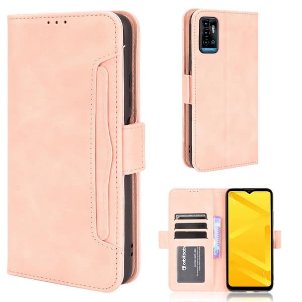 Modernt ZTE Blade A71-fodral med plånbok - Rosa Rosa