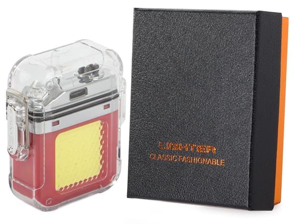 Plasmalighter USB-lading med COB LED-lommelykt 3 moduser