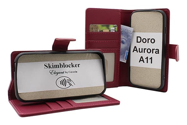 Skim Blocker Doro Aurora A11 Plånboksfodral[SZ] Happy Cherry Happy Cherry
