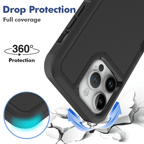 Fodral till iPhone 15 Pro Max Plu Kraftigt Hårt Skal Robust Stötsäkert Skydd iPhone15Plus iPhone15Plus