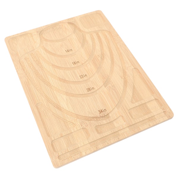 Perleplader til smykkefremstilling Multifunktion DIY Bambus Combo Perleplade til halskæde armbånd Fremstilling Smykke Display Bakke