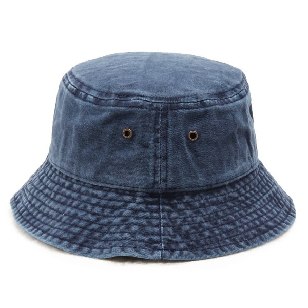 Denim Bucket Hat Unisex solhatt Bred brättad Bucket Hat Herr W Blue