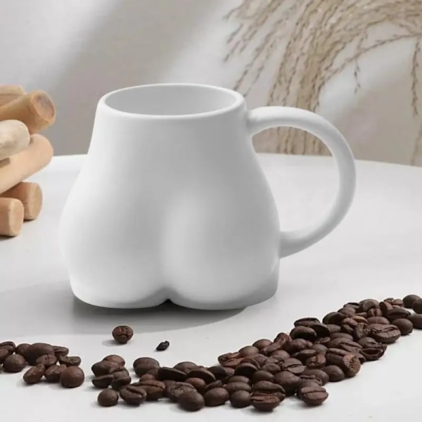 Keramisk Numse Krus Numse Krus Kaffekop Sjov Tekop 300ml Numse Keramisk Kaffekrus Balde Krus Kop til Kaffe Mælk Te black