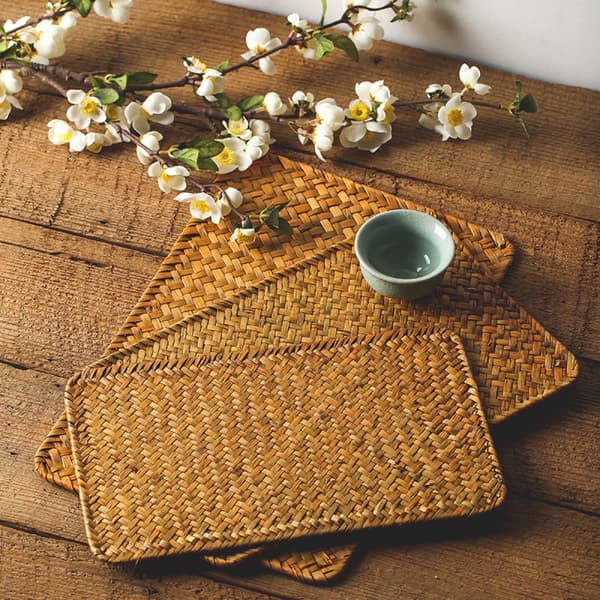 Bordvävda placemats inomhus, bordsmattor, bordsmattor